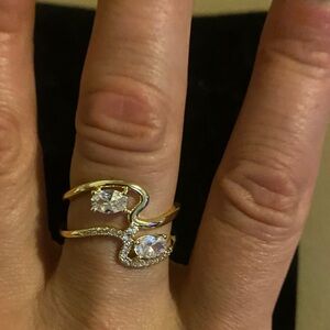 Elegant 18k Gold plated Women's Ring GIVVY for @lisajenkins74 live show